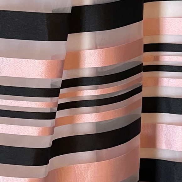 Pink Tartan Satin Stripe Full Skirt - Picture 6 of 10